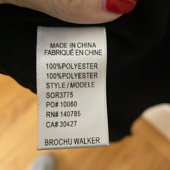 NWT Revolve BROCHU WALKER Rebekah DRESS Size XS black onyx - Picture 5 of 7